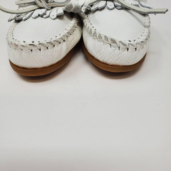 Minnetonka Deer Hide Kilty Moccasin Size 5.5 - Picture 3 of 8